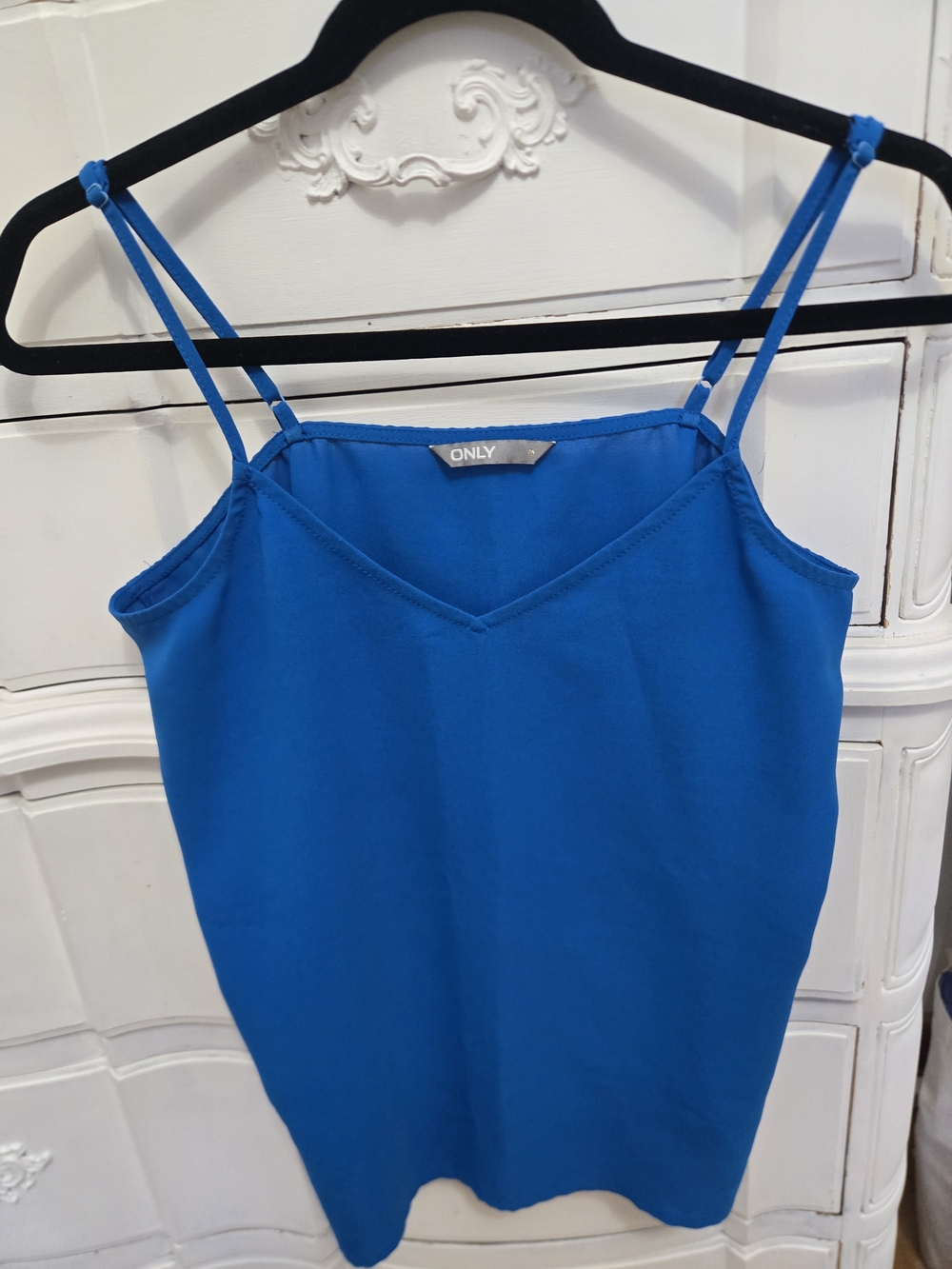 ONLY Blue Double-Strap V-Neck Cami